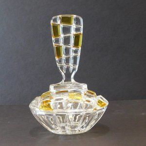 Crystal Amber Trinket Dish Gift